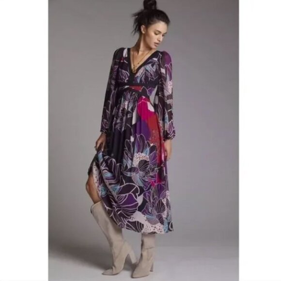 Anthropologie Dresses & Skirts - Anthropologie - Let Me Be Floral Midi Dress
